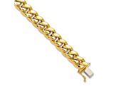 14K Yellow Gold Polished Curb Link Men's Bracelet