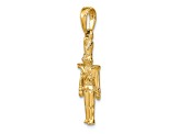14K Yellow Gold Polished Toy Soldier Pendant