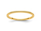 14K Yellow Gold 1.2mm Milgrain Stackable Expressions Band