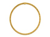 14k Yellow Gold Diamond-Cut Slip-on Bangle