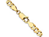 10k Yellow Gold 4.5mm Concave Open Figaro Link Bracelet