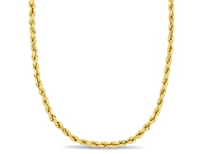 Rope Chain Necklace in 14K Yellow Gold, 16"