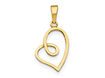 Picture of 14K Yellow Gold Children's Heart Pendant