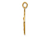 14K Yellow Gold Saint Anne Medal Charm