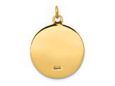 14K Yellow Gold Saint Anne Medal Charm