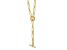 18K Yellow Gold 6.6mm Oval Link Y-drop 20-inch Toggle Necklace