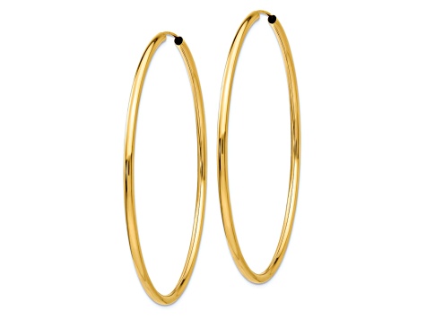ピアス Golden Hoop Earrings 2 Amazon.com: SANDRA REDD 14K Gold Hoop Earrings for Women