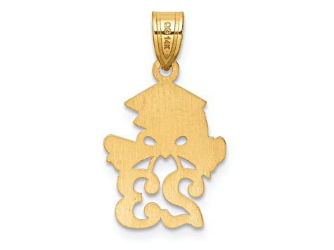 14K Yellow Gold Graduation Cap and Diploma - 2023 Charm