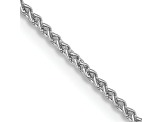 Rhodium Over 14k White Gold 1.25mm Spiga Link Bracelet