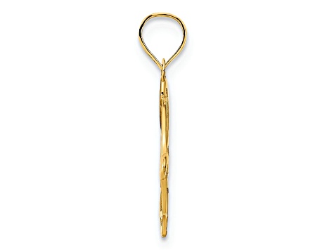 14k Yellow Gold Fancy Design Pendant