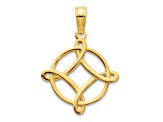 14k Yellow Gold Fancy Design Pendant