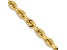 14k Yellow Gold Solid 7mm Diamond-Cut Quadruple Rope 20 Inch Chain