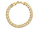 14K Yellow Gold Polished Fancy Link Bracelet