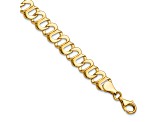 14K Yellow Gold Polished Fancy Link Bracelet