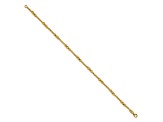 14K Yellow Gold Diamond-cut Beaded 7.5-inch Bracelet