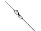 14K White Gold 0.5mm Octagonal Snake Chain Necklace