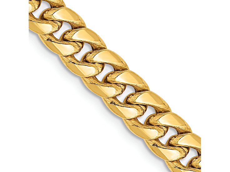 14k Yellow Gold 6mm Miami Cuban Link 20 Inch Chain