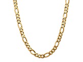 14K Yellow Gold 8.75mm Flat Figaro Chain Necklace