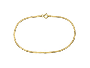 10K Yellow Gold 1.55mm Serpentine Bracelet