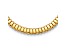 14K Yellow Gold 13.5mm Band Link Omega Style 16.5-inch Necklace