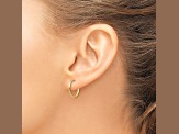 14K Yellow Gold 1.25mm Hoop Earrings