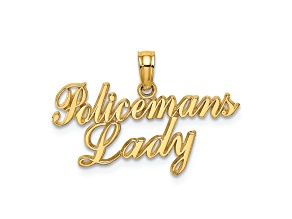 10K Yellow Gold Policeman's Lady Charm