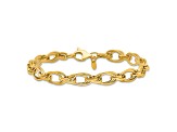 14K Yellow Gold Polished Fancy Bracelet