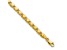 14K Yellow Gold Polished Double-Sided Heart 6-inch Child's Bracelet