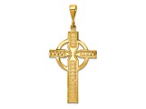 14K Yellow Gold Celtic Cross Pendant