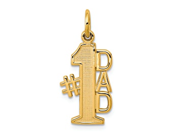 Picture of 10K Yellow Gold Number 1 DAD Charm