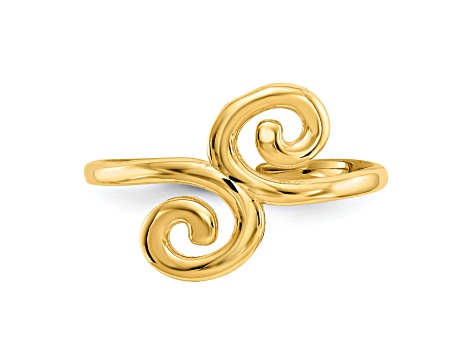 魅了 14K JTV | 17428A - Ring Toe Swirl Gold Yellow パンツ