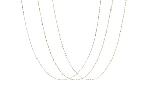 14K Gold set of 3 Necklaces