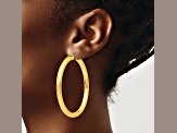 14k Yellow Gold 2 3/8" Polished Hoop Earrings