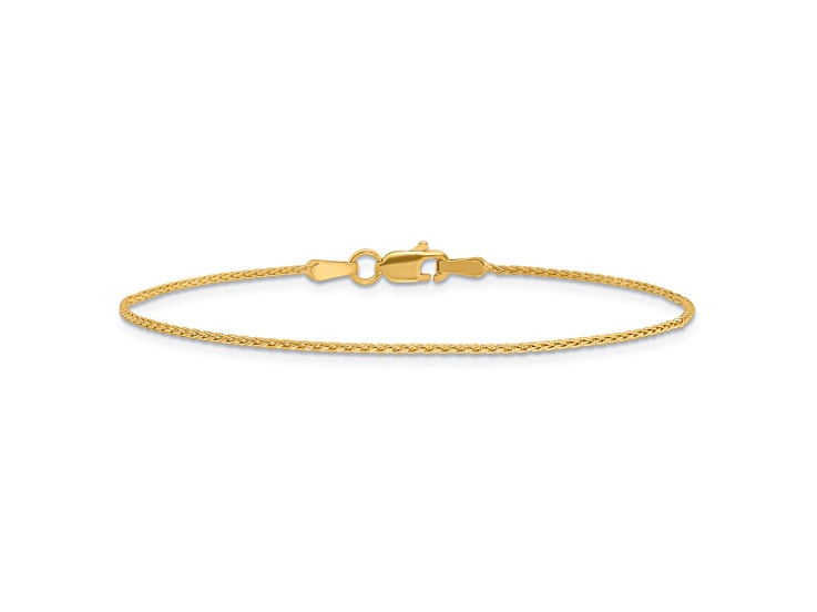 10k Yellow Gold 1.2mm Parisian Wheat Link Bracelet