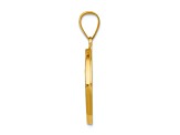 14K Yellow Gold Saint Anthony Medal Hollow Pendant