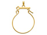 14K Yellow Gold Key Charm Holder Pendant