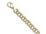 14K Yellow Gold Triple Link 13.5mm 7.5 Inch Charm Bracelet