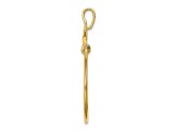 14K Yellow Gold Cards and Dice Charm Holder
