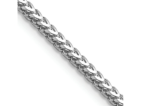 14K White Gold 2mm Franco Chain Necklace