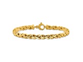 14K Yellow Gold Polished Fancy Twist Bracelet