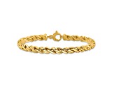 14K Yellow Gold Polished Fancy Twist Bracelet