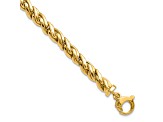 14K Yellow Gold Polished Fancy Twist Bracelet