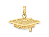 14K Yellow Gold GRADUATION Cap Charm