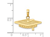 14K Yellow Gold GRADUATION Cap Charm