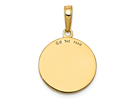 14K Yellow Gold Saint Joseph Medal Charm