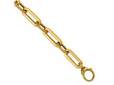 14K Yellow Gold Oval Link 8 Inch Bracelet