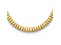 14K Yellow Gold 9.5mm Band Link Omega Style 16.5-inch Necklace