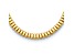 14K Yellow Gold 9.5mm Band Link Omega Style 20-inch Necklace