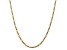14K Yellow Gold 3mm Flat Figaro Chain Necklace
