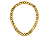 14K Yellow Gold 14.8mm Curb 18-inch Necklace